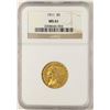 Image 1 : 1911 $5 Indian Head Half Eagle Gold Coin NGC MS61