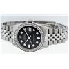 Image 6 : Rolex Mens Stainless Steel Black Diamond 36MM Datejust Wristwatch