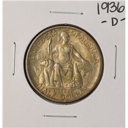 1936-D San Diego Exposition Commemorative Half Dollar Coin