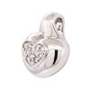 Image 2 : 14KT White Gold 0.30 ctw Diamond Heart Motif Pendant