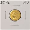 Image 1 : 1910 $2 1/2 Indian Head Quarter Eagle Gold Coin