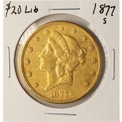 1877-S $20 Liberty Head Double Eagle Gold Coin