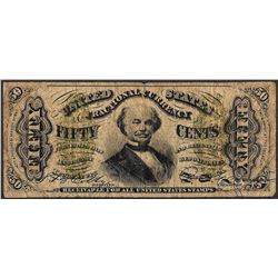 March 3, 1863 Fifty Cents Third Issue Fractional Currency Note