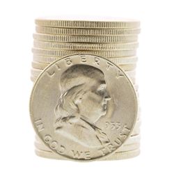 Roll of (20) Brilliant Uncirculated 1953-D Franklin Half Dollar Coins