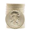 Image 1 : Roll of (20) Brilliant Uncirculated 1953-D Franklin Half Dollar Coins
