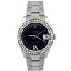 Image 1 : Rolex Ladies Datejust Stainless Steel 31mm Blue Roman Diamond Dial Watch