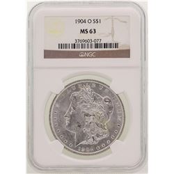 1904-O $1 Morgan Silver Dollar Coin NGC MS63
