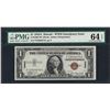 Image 1 : 1935A $1 Hawaii WWII Emergency Issue Silver Certificate Note PMG Choice Unc. 64E
