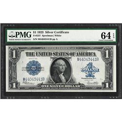 1923 $1 Silver Certificate Note Fr.237 PMG Choice Uncirculated 64EPQ