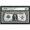 Image 1 : 1923 $1 Silver Certificate Note Fr.237 PMG Choice Uncirculated 64EPQ