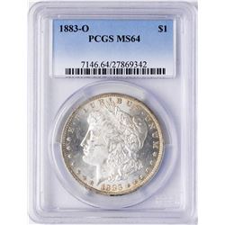 1883-O $1 Morgan Silver Dollar Coin PCGS MS64