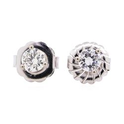 14KT White Gold 1.00 ctw Diamond Stud Earrings