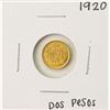 Image 1 : 1920 Mexico Dos Pesos Gold Coin