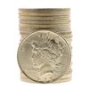 Image 1 : Roll of (20) Brilliant Uncirculated 1922-1925 $1 Peace Silver Dollar Coins