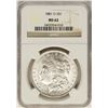 Image 1 : 1881-O $1 Morgan Silver Dollar Coin NGC MS62