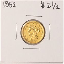 1852 $2 1/2 Liberty Head Quarter Eagle Gold Coin