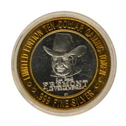 .999 Fine Silver Fremont Casino Las Vegas $10 Limited Edition Gaming Token