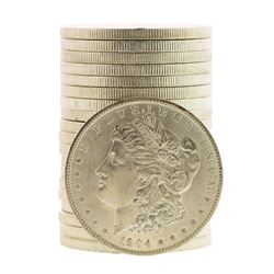 Roll of (20) Brilliant Uncirculated 1904-O $1 Morgan Silver Dollar Coins