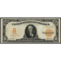 1907 $10 Gold Certificate Note