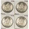 Image 1 : Lot of (4) 1978 Mexico Cien Pesos Silver Coins