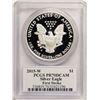 Image 2 : 2015-W $1 Proof American Silver Eagle Coin PCGS PR70DCAM W/Miles Standish Signat
