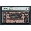 Image 1 : 1864 $10 Confederate States of America Note T-68 PMG Choice Uncirculated 64EPQ