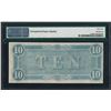 Image 2 : 1864 $10 Confederate States of America Note T-68 PMG Choice Uncirculated 64EPQ