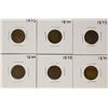 Image 1 : Set of 1873-1879 (No 1877) Indian Head Cent Coins