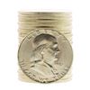 Image 1 : Roll of (20) Brilliant Uncirculated 1951 Franklin Half Dollar Coins