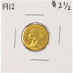 1912 $2 1/2 Indian Head Quarter Eagle Gold Coin