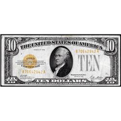 1928 $10 Gold Certificate Note