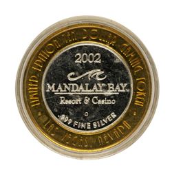 .999 Fine Silver Mandalay Bay Las Vegas, Nevada $10 Limited Edition Gaming Token