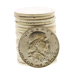 Roll of (20) Brilliant Uncirculated 1963-D Franklin Half Dollar Coins