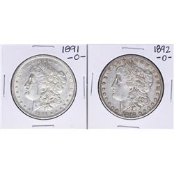 Lot of 1891-O & 1892-O $1 Morgan Silver Dollar Coins