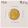 Image 1 : 1910 $2 1/2 Indian Head Quarter Eagle Gold Coin