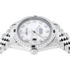 Image 6 : Rolex Mens Stainless Steel MOP 36MM Diamond & Sapphire Datejust Wristwatch
