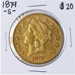 1879-S $20 Liberty Head Double Eagle Gold Coin
