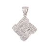 Image 1 : 14KT White Gold 2.01 ctw Diamond Pendant