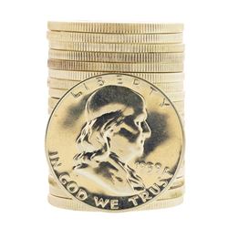 Roll of (20) Proof 1959 Franklin Half Dollar Coins