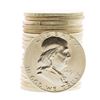 Image 1 : Roll of (20) Brilliant Uncirculated 1961 Franklin Half Dollar Coins