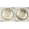 Image 1 : Lot of (2) 1978 Mexico Cien Pesos Silver Coins