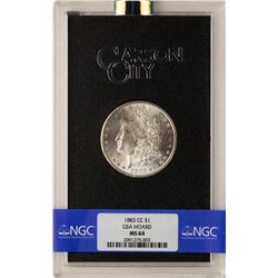 1883-CC $1 Morgan Silver Dollar Coin GSA Hoard MS64