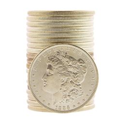 Roll of (20) Brilliant Uncirculated 1886 $1 Morgan Silver Dollar Coins
