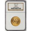 Image 1 : 1899 $10 Liberty Head Eagle Gold Coin NGC MS63