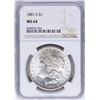 Image 1 : 1881-S $1 Morgan Silver Dollar Coin NGC MS64