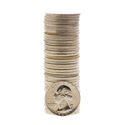 Roll of (40) Brilliant Uncirculated 1964-D Washington Quarter Coins