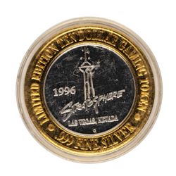 .999 Fine Silver Stratosphere Las Vegas, Nevada $10 Limited Edition Gaming Token