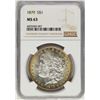 Image 1 : 1879 $1 Morgan Silver Dollar Coin NGC MS63 Nice Toning