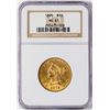 Image 1 : 1895 $10 Liberty Head Eagle Gold Coin NGC MS61