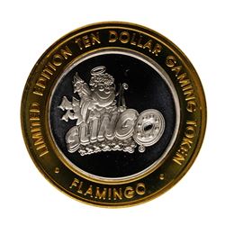 .999 Fine Silver Flamingo Las Vegas, Nevada $10 Limited Edition Gaming Token